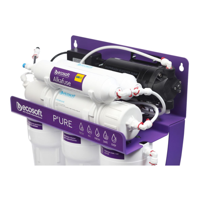 Reverzná osmóza Ecosoft P'URE Alkafuse s kovovým stojanom a čerpadlom