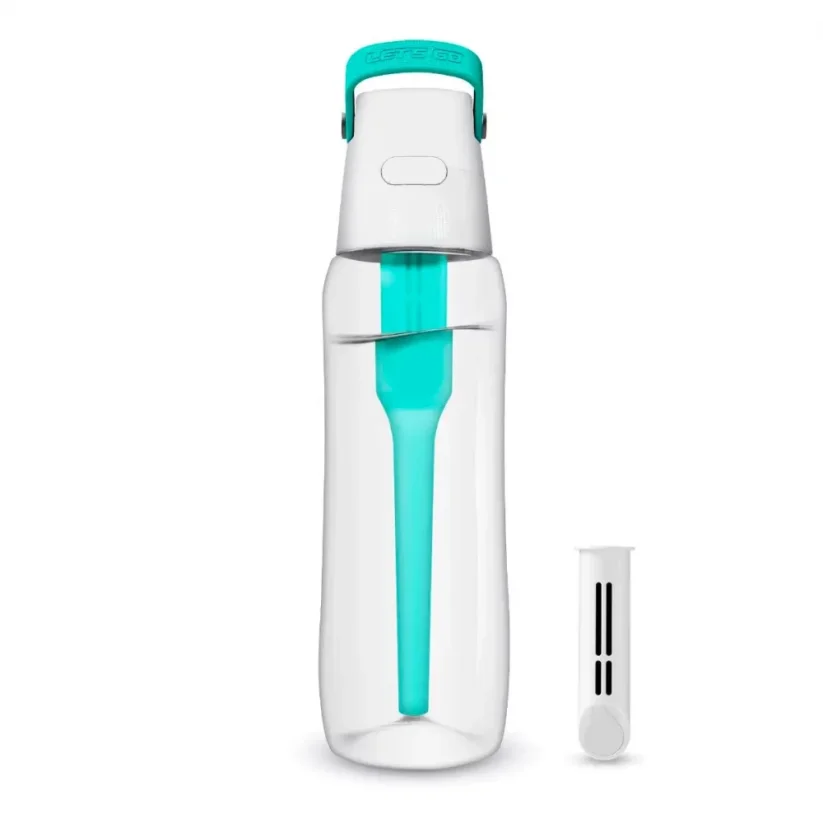 Filtračná fľaša DF tyrkysová 0,7l + uhlíkový filter