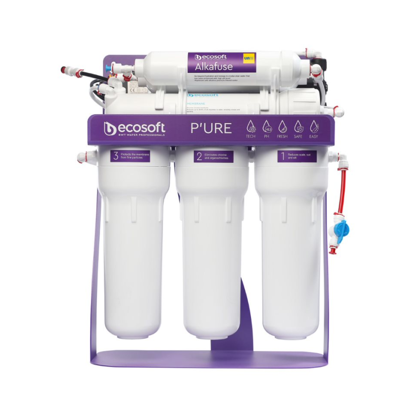 Reverzná osmóza Ecosoft P'URE Alkafuse s kovovým stojanom a čerpadlom