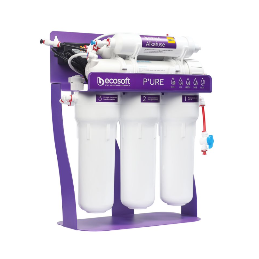 Reverzná osmóza Ecosoft P'URE Alkafuse s kovovým stojanom a čerpadlom