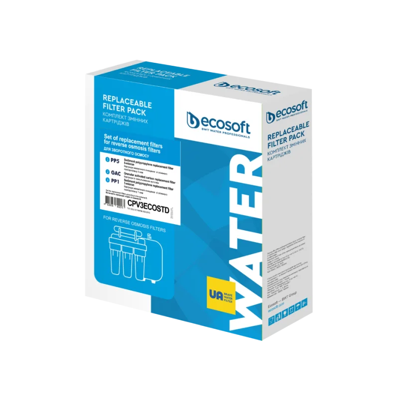 Sada 3 filtračných vložiek Ecosoft CPV3 10"