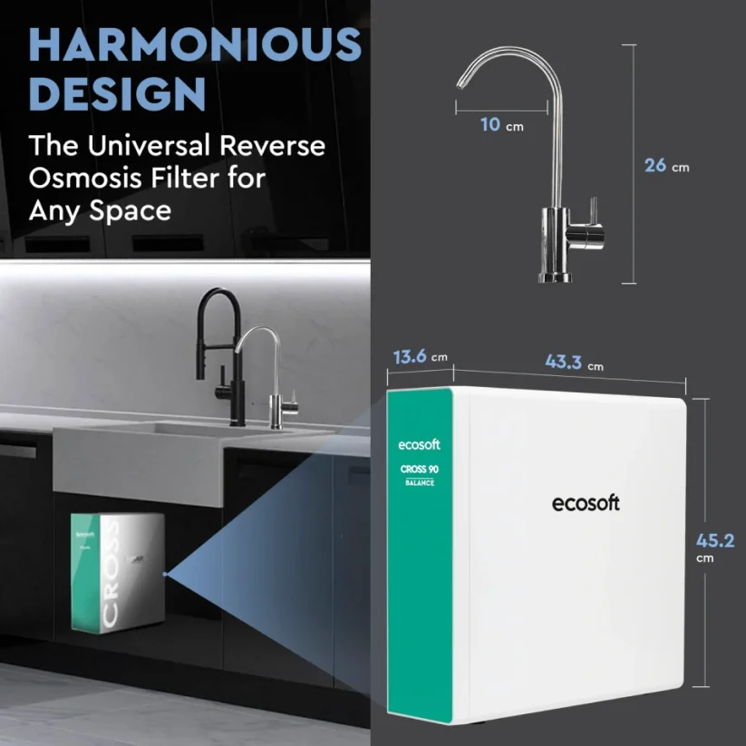 Reverzná osmóza Ecosoft CROSS90 BALANCE direct flow