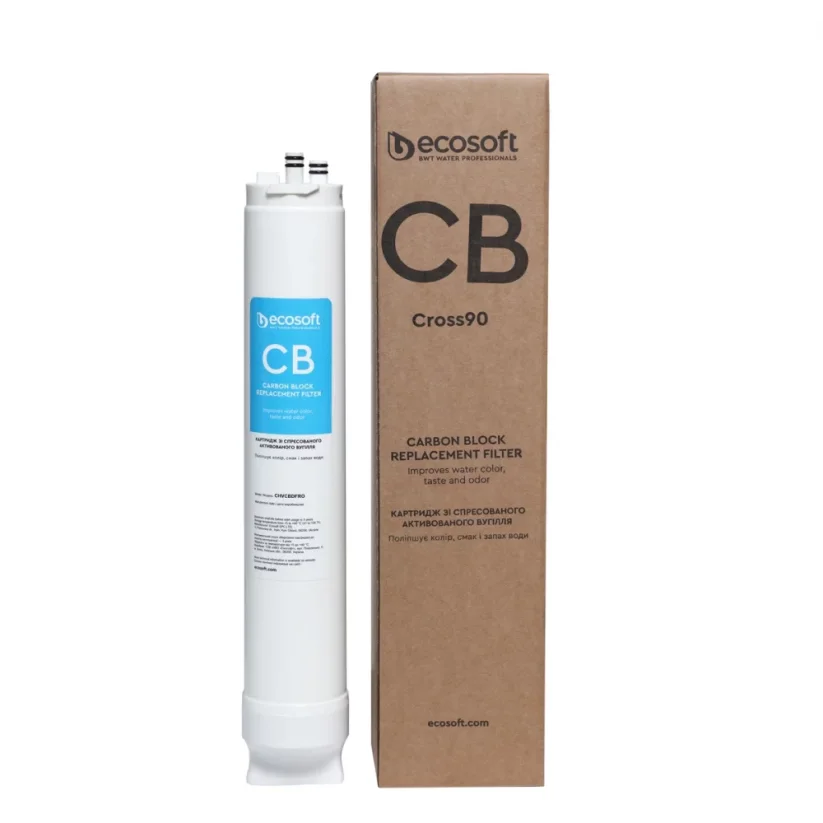 Filtračná vložka s uhlíkovým blokom pre reverznú osmózu Ecosoft CROSS90